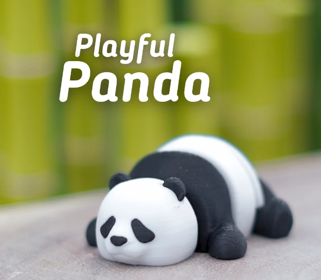 Panda 3D Printed Keychain – Fun Fidget Keyring for Kids, Students & Gifts